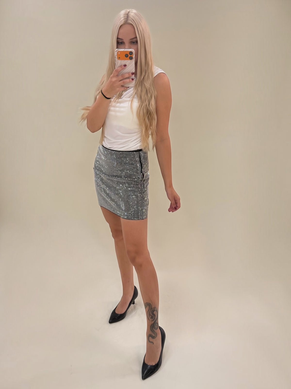 Blizgus mini sijonas