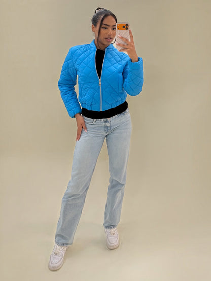 Mėlyna demisezoninė striukė