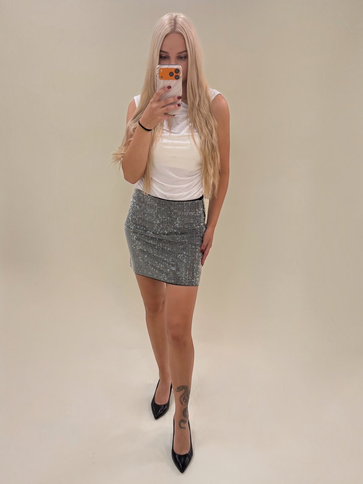 Blizgus mini sijonas